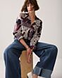 Summum Woman Blouse Scarf Print Multicolor 