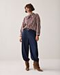 Summum Woman Blouse Two Tone Stripe Burgundy 