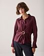 Summum Woman Blouse Lyocell Blend Dark Burgundy