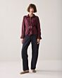 Summum Woman Blouse Lyocell Blend Dark Burgundy