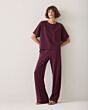 Summum Woman Boxy Top Soft Scuba Dark Burgundy