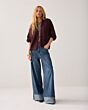 Summum Woman Cardigan Cozy Melange Knit Burgundy
