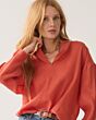 Summum Woman Top V-Neck Lycocell Blend Goij Berry