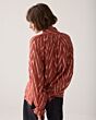 Summum Woman Top Georgette Metallic Goij Berry