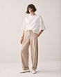 Summum Woman Trousers Barrel Fit Twill Melange