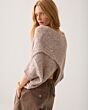 Summum Woman Wrap Sweater Sequin Blend Knit 