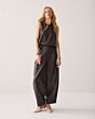 Summum Woman Top Soft Faux Leather Dark Choclate