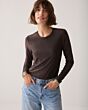 Summum Woman Basic Tee Soft Dark Chcolate