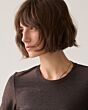 Summum Woman Basic Tee Soft Dark Chcolate