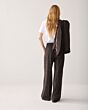 Summum Woman Trousers Wide Leg Blend Stripe 