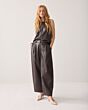 Summum Woman Balloon Trousers Dark Chocolate 
