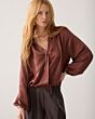 Summum Woman Top Silky Casual Toffee