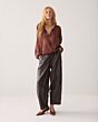 Summum Woman Top Silky Casual Toffee