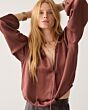 Summum Woman Top Silky Casual Toffee