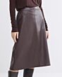 Summum Woman Skirt Vegan Leather Coffee