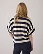 Summum Woman Boxy Top Big Stripe Heavy Jersey