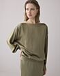 Summum Woman Top Batsleeves Silky Touch Green