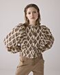 Summum Woman Blouse Print Brodery Pebble Beige