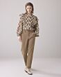 Summum Woman Blouse Print Brodery Pebble Beige