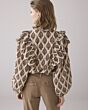 Summum Woman Blouse Print Brodery Pebble Beige