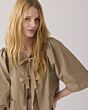 Summum Woman Blouse Taft Khaki
