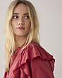 Summum Woman Blouse Ruffles Rood