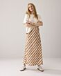 Summum Woman Skirt Stripe Printed Peanut 
