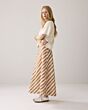 Summum Woman Skirt Stripe Printed Peanut 
