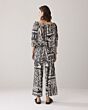 Summum Woman Trousers Two Tone Print Black 