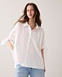 Summum Woman Blouse Crispy Poplin Offwhite 