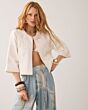 Summum Woman Jacket Emboidery Ivory 