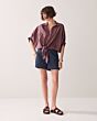 Summum Woman Blouse Batsleeves Paars 