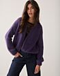 Summum Woman Cardigan Mohair Blend Knit DeepPurple