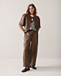 Summum Woman Balloon Trousers Sepia Brown