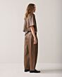 Summum Woman Balloon Trousers Sepia Brown