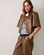 Summum Woman Balloon Trousers Sepia Brown