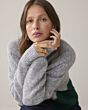 Summum Sweater Cozy Melange Knit Mid Grey