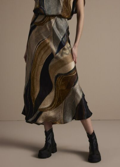 Summum Woman Skirt Flowy Lines 