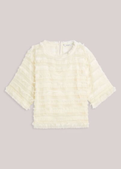 Summum Woman Top Fringe Stripe 