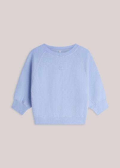 Summum Woman Jersey Fade-Out Sweat Soft Blue 