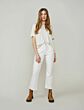 Summum bootcut cropped jeans offwhite