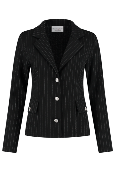 Helena Hart Blazer ort Pinstripe Black/Zilver