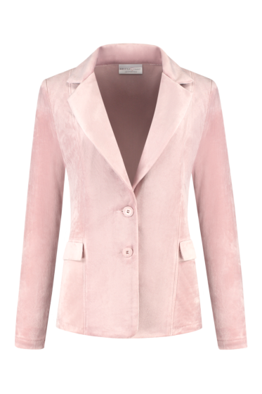 Helena Hart Blazer Velour Roze