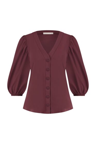 Studio Anneloes Carmilla Blouse Bordo