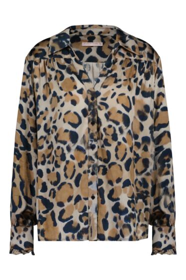 Studio Anneloes Toni Satin Animal Blouse 