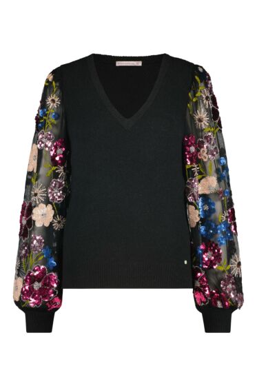 Studio Anneloes Wendy Sequins Pullover Black