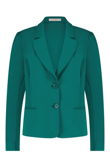 Studio Anneloes Isabel Bonded Blazer Dark Green