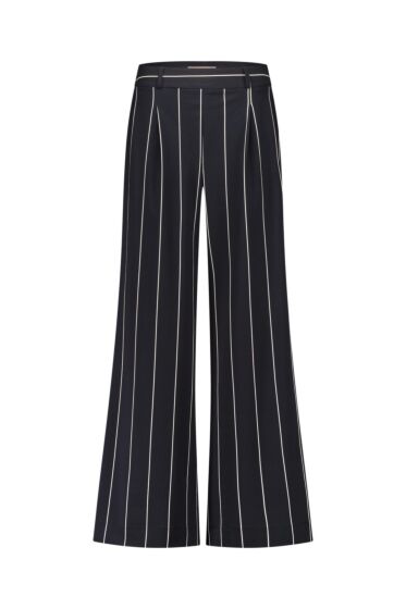 Studio Anneloes Colette Stripe Trousers Black/Kit 