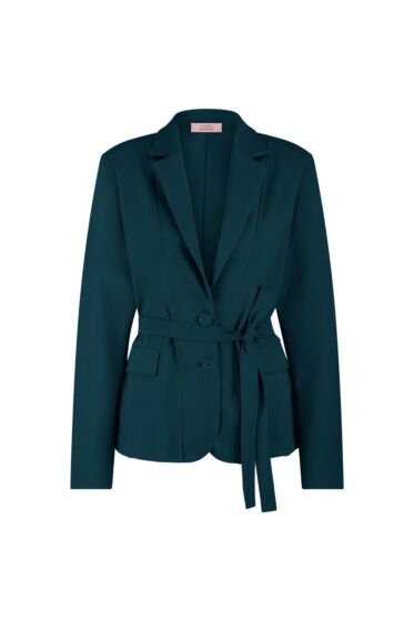 Studio Anneloes Elin Bonded Blazer Dark Teal