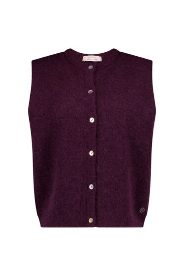 Studio Anneloes Bibi sls Cardigan Aubergine